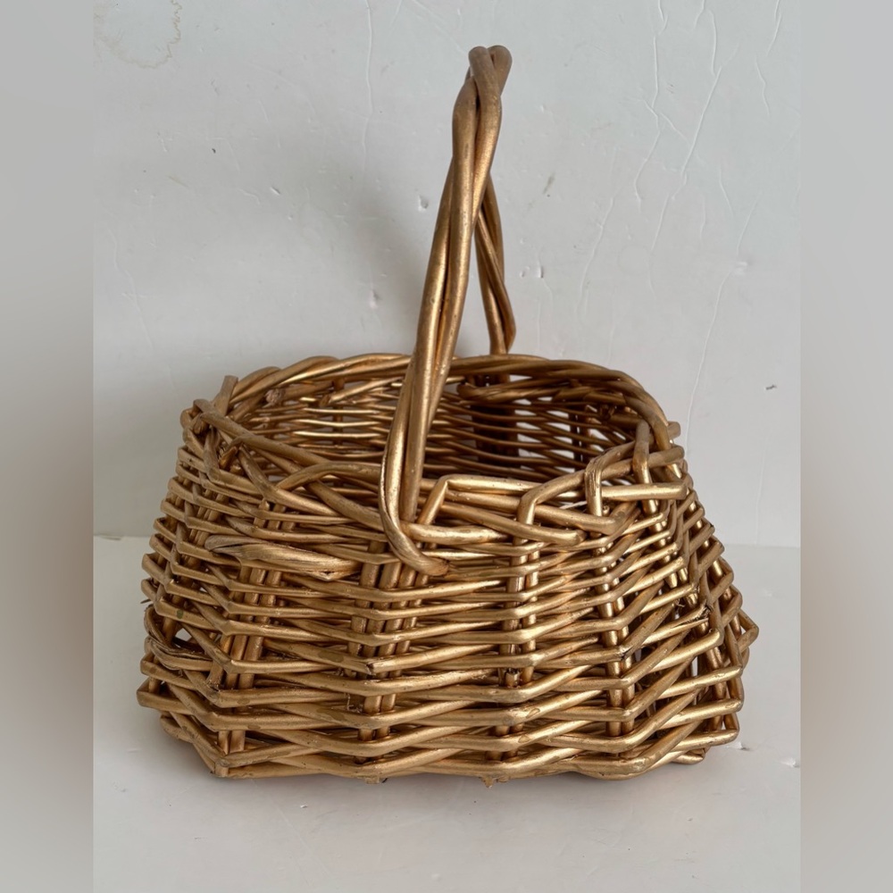 Gold Woven Basket